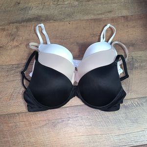 Bundle of 3 PINK Push-up Bras (size 34B)